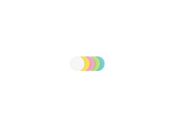 Moderační karty - kruhy Ø9,5 cm, 500 ks, mix barev