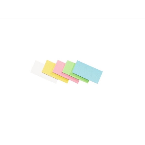 Moderační karty - obdélníky 9,5x20 cm, 500 ks, mix barev