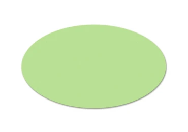 Moderační karty - ovály 11x19 cm, 250 ks, zelené