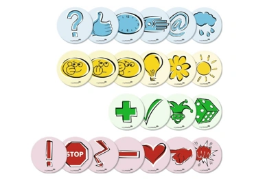 Moderační karty - symboly, 250 ks