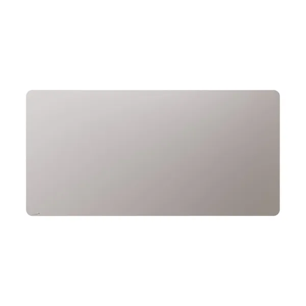 Moderní skleněná tabule s matným povrchem v barvě a zaoblenými rohy v barvě Warm Grey, 100x200 cm