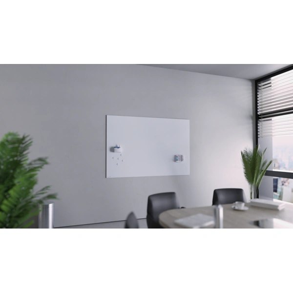 Moderní skleněná tabule s matným povrchem v barvě Chilly Lake, 100x150 cm