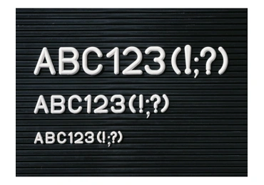 Náhradní sada písmen, číslic a znaků, v. 20 mm