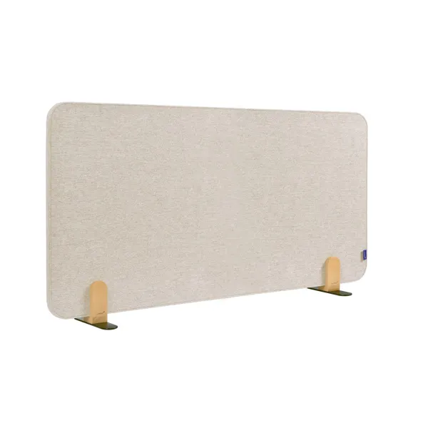 Obrázek pro LEG-7209834 Nástěnková stolní dělící přepážka 60 x 120 cm samostojící, béžová