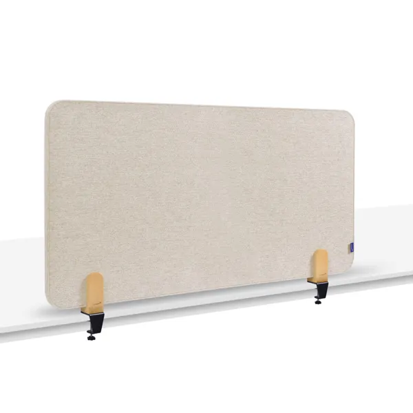 Obrázek pro LEG-7209821 Nástěnková stolní dělící přepážka 60 x 120 cm samostojící, béžová