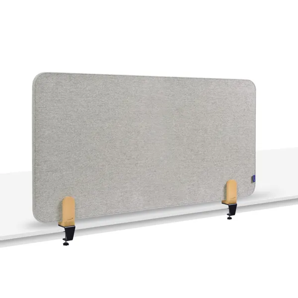 Obrázek pro LEG-7209811 Nástěnková stolní dělící přepážka 60 x 120 cm se svorkou, šedá