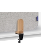 Obrázek pro LEG-7209811 Nástěnková stolní dělící přepážka 60 x 120 cm se svorkou, šedá