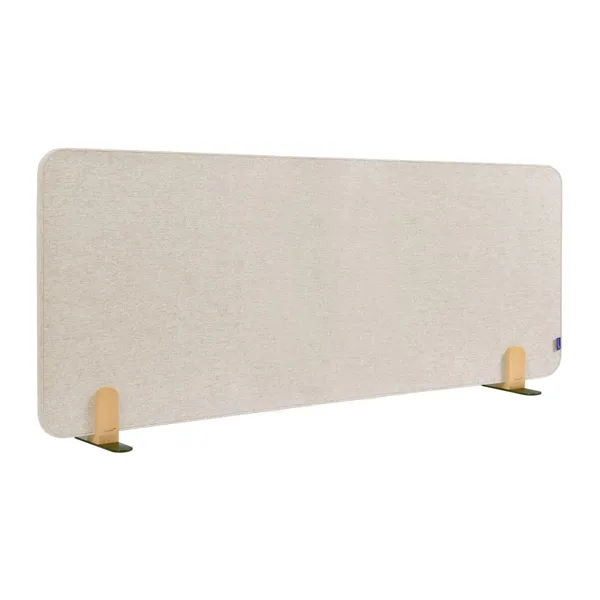Obrázek pro LEG-7209835 Nástěnková stolní dělící přepážka 60 x 160 cm samostojící, béžová