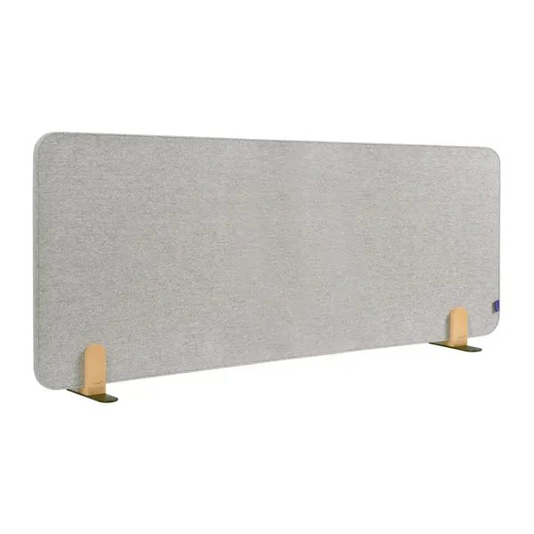 Obrázek pro LEG-7209832 Nástěnková stolní dělící přepážka 60 x 160 cm se svorkou, šedá