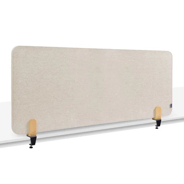 Obrázek pro LEG-7209822 Nástěnková stolní dělící přepážka 60 x 160 cm samostojící, béžová