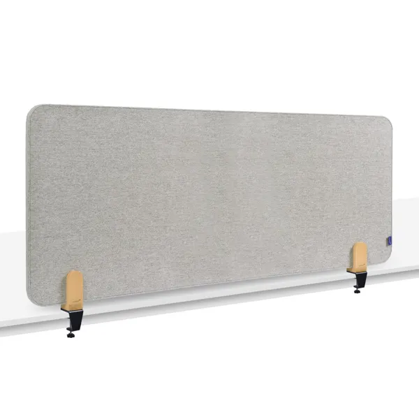 Obrázek pro LEG-7209812 Nástěnková stolní dělící přepážka 60 x 160 cm se svorkou, šedá