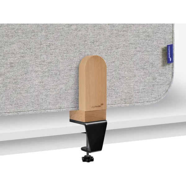 Obrázek pro LEG-7209812 Nástěnková stolní dělící přepážka 60 x 160 cm se svorkou, šedá