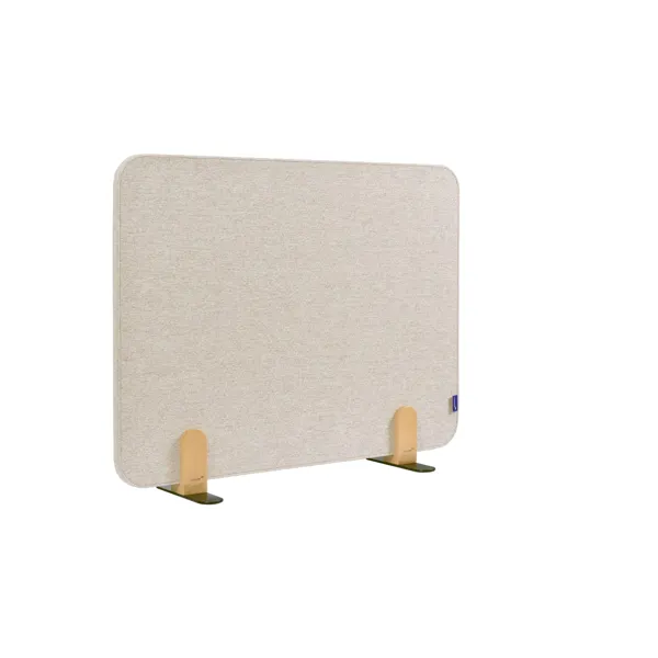 Obrázek pro LEG-7209833 Nástěnková stolní dělící přepážka 60 x 80 cm samostojící, béžová