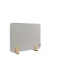 Obrázek pro LEG-7209830 Nástěnková stolní dělící přepážka 60 x 80 cm se svorkou, šedá