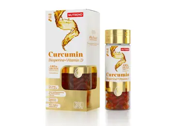 NUTREND Curcumin + Bioperine + Vitamin D - 60 kapslí