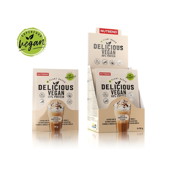 NUTREND Delicious Vegan Protein - latte macchiato - 5 x 30g