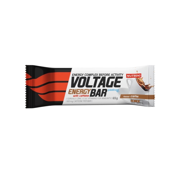 NUTREND tyčinka s kofeinem VOLTAGE ENERGY BAR káva - 65g