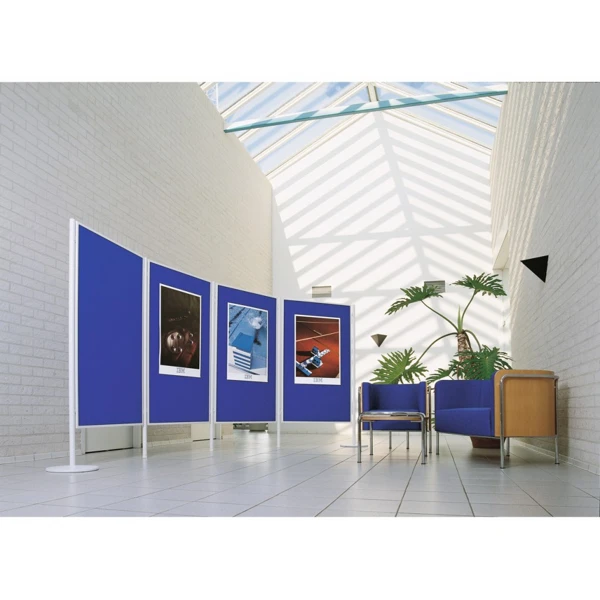 Obrázek pro LEG-7641555 Oboustranná textilní plstěná tabule 90x150 cm , LL PROFESSIONAL, modrá