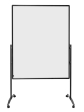 Oboustranný mobilní pěnový paraván / nástěnka 150x120 cm, PREMIUM PLUS, bílý