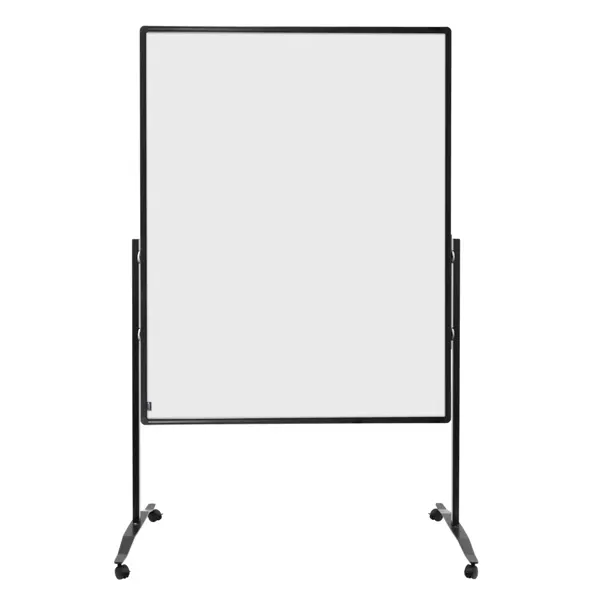 Oboustranný mobilní pěnový paraván / nástěnka 150x120 cm, PREMIUM PLUS, bílý
