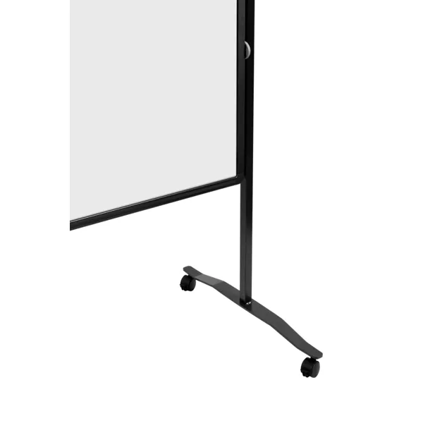 Oboustranný mobilní pěnový paraván / nástěnka 150x120 cm, PREMIUM PLUS, bílý