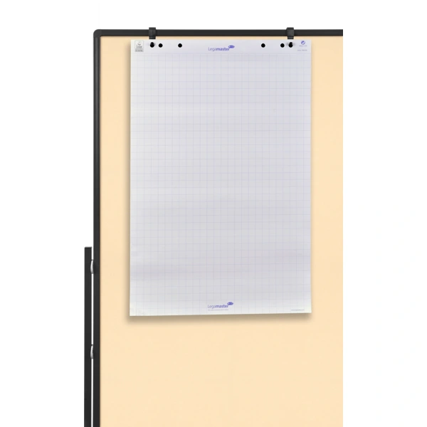 Oboustranný mobilní textilní paraván / nástěnka 150x120 cm, PREMIUM PLUS, béžový