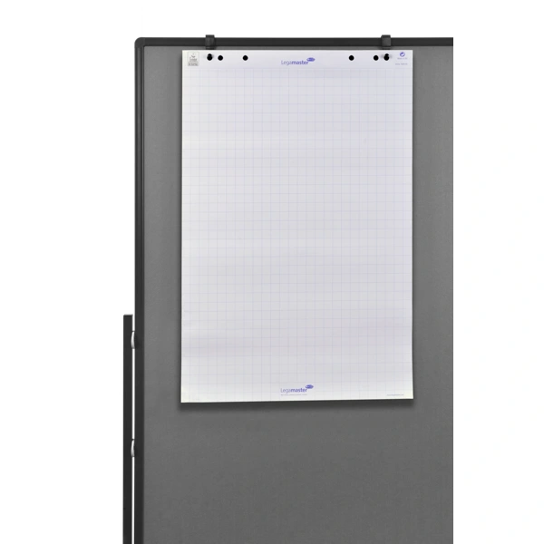 Oboustranný mobilní textilní paraván / nástěnka 150x120 cm, PREMIUM PLUS, šedý