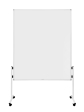 Oboustranný pěnový paraván / nástěnka 150x120 cm, ECONOMY, bílý