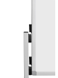 Oboustranný pěnový skládací paraván / nástěnka 150x120 cm, ECONOMY, bílý