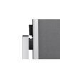 Oboustranný textilní paraván / nástěnka 150x120 cm, ECONOMY, šedý