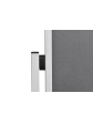 Oboustranný textilní paraván / nástěnka 150x120 cm, ECONOMY, šedý