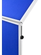 Obrázek pro LEG-7209400 Oboustranný textilní skládací paraván / nástěnka 150x120 cm, ECONOMY, modrý