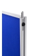 Obrázek pro LEG-7209400 Oboustranný textilní skládací paraván / nástěnka 150x120 cm, ECONOMY, modrý