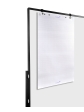 Ochranná mobilní dělící stěna PREMIUM 150 x 120 cm, lakovaná bílá tabule