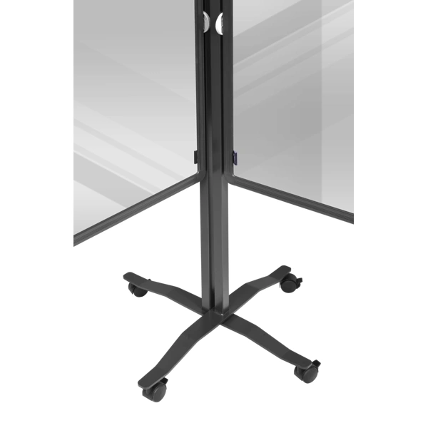 Ochranná mobilní dělící stěna PREMIUM PLUS 150 x 100 cm, průhledná