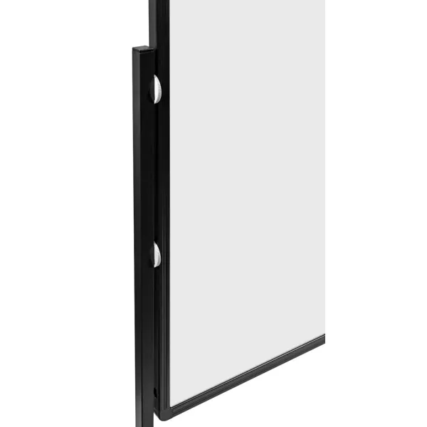 Ochranná mobilní dělící stěna PREMIUM PLUS 150 x 120 cm, keramická bílá tabule