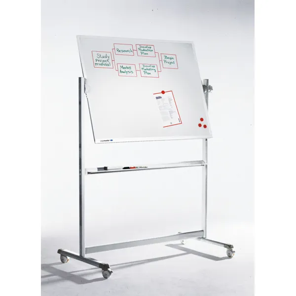 Obrázek pro LEG-7100454 Otočná oboustranná keramická tabule 90x120 cm, PROFESSIONAL, magnetická, bílá
