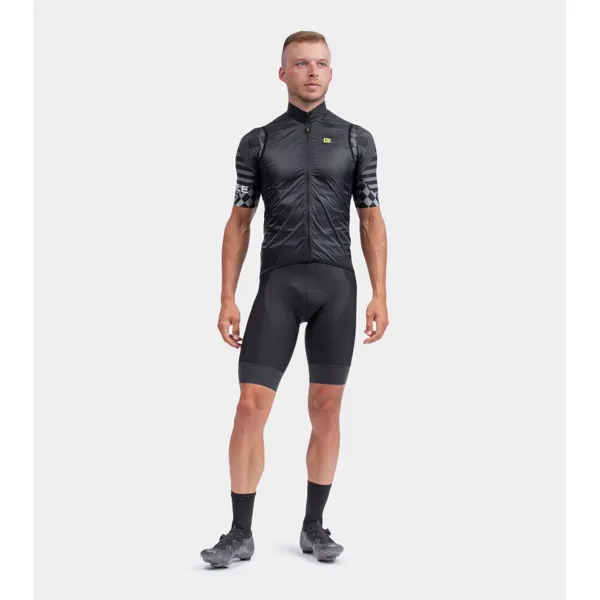 Pánská větruodolná vesta ALÉ GUSCIO  VENTO 2.0 VEST - Velikost XS