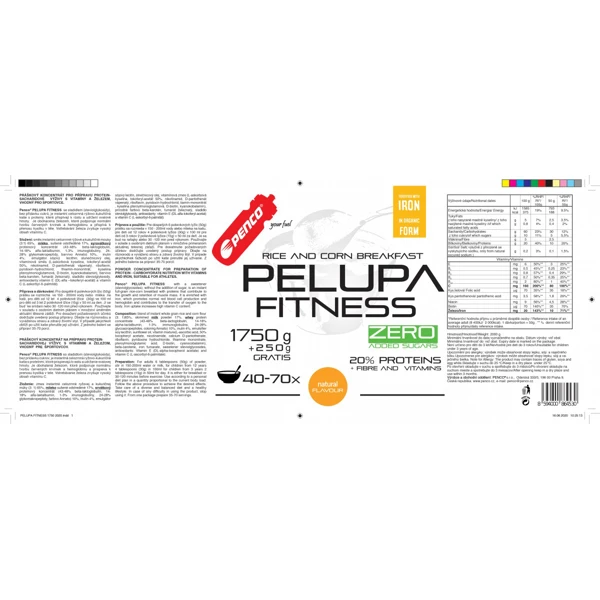 PENCO Bezlepková kaše PELUPA FITNESS - natural - 1750 g