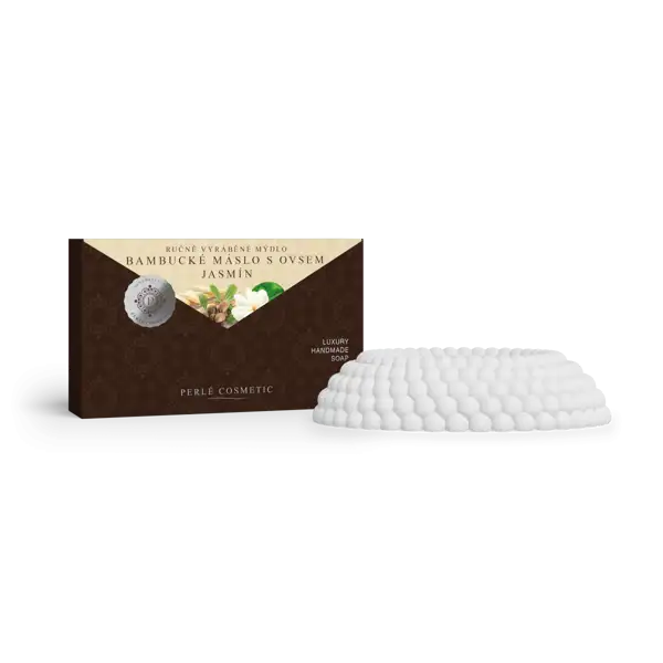 Perlé Bambucké máslo s jasmínem a ovsem - mýdlo 115 g