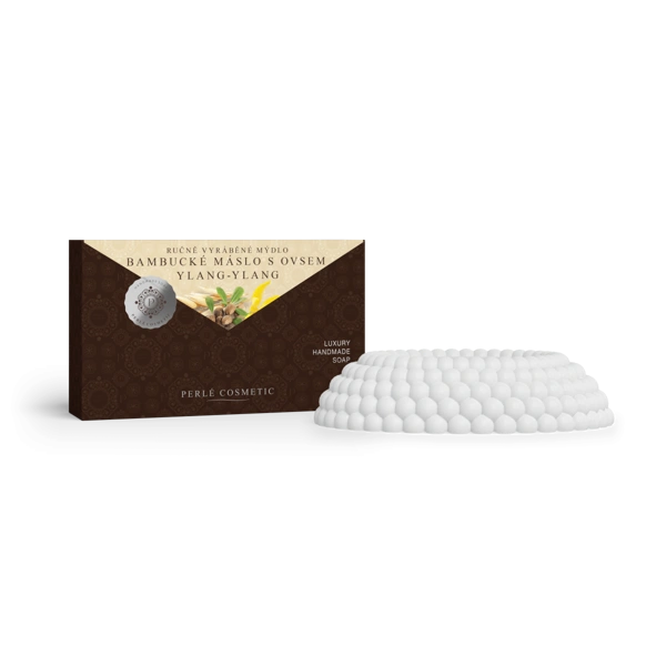 Perlé Bambucké máslo s ylang-ylang a ovsem - mýdlo 115 g