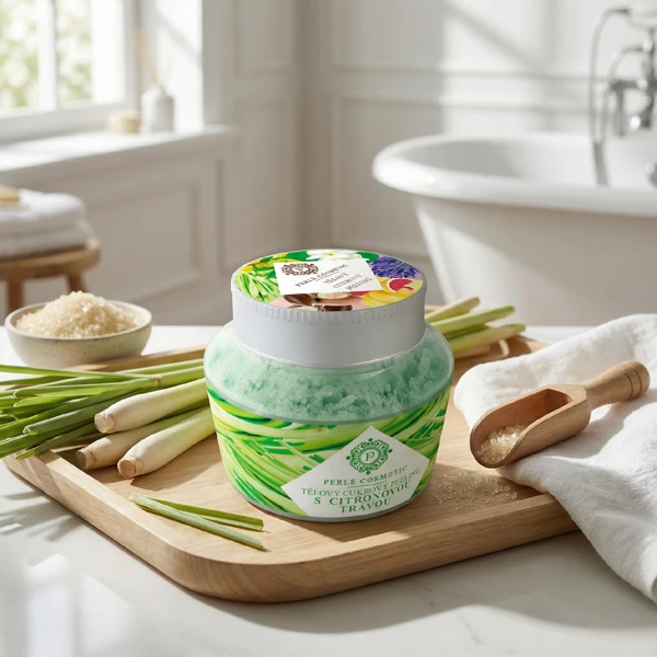 Perlé Cukrový peeling s citronovou trávou 200 g