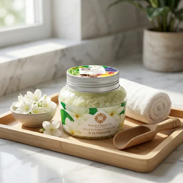Perlé Cukrový peeling s jasmínem 200 g