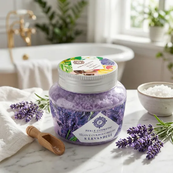 Perlé Cukrový peeling s levandulí 200 g