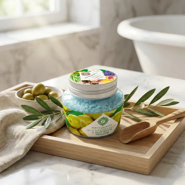 Perlé Cukrový peeling s olivovým olejem 200 g
