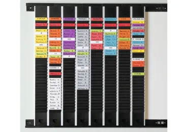 Plánovací modul střední, 70x640 mm, na 32 T-karet