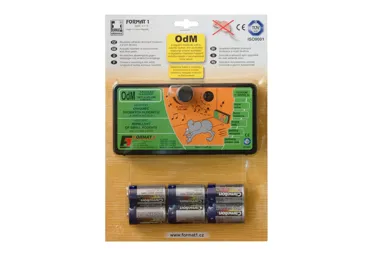 Plašič kun a myší OdM slyšitelný s bateriemi, s regulací hlasitosti, 100m2