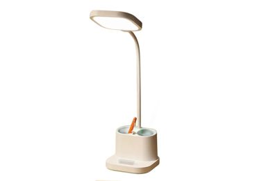 Platinet PDL008 stolní LED lampa 5W stmíbatelná, integrovaná baterie 2400mAh, USB port, bílá
