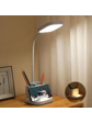 Platinet PDL008 stolní LED lampa 5W stmíbatelná, integrovaná baterie 2400mAh, USB port, bílá