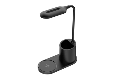 Platinet PDL1930B stolní LED lampa 3W stmívatelná, bezdrátové nabíjení, černá